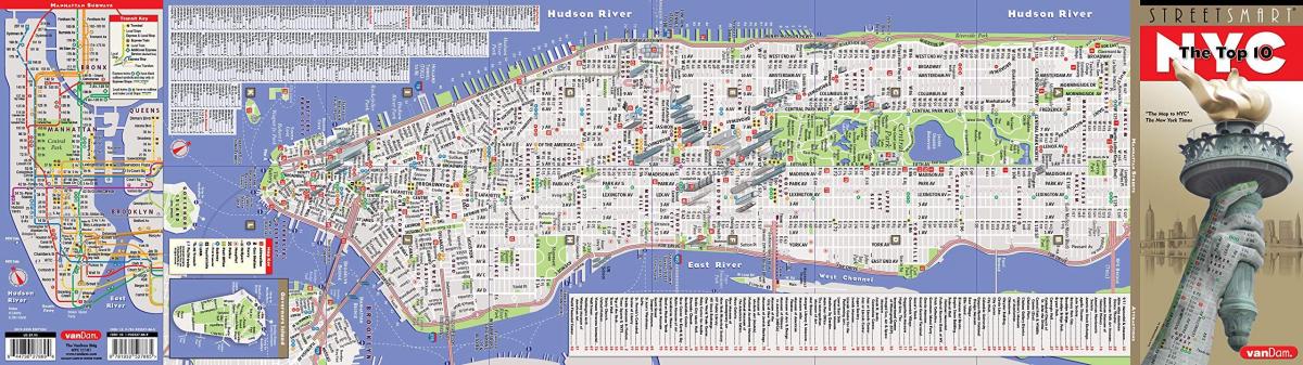 mapa ng new york city kalye at avenues