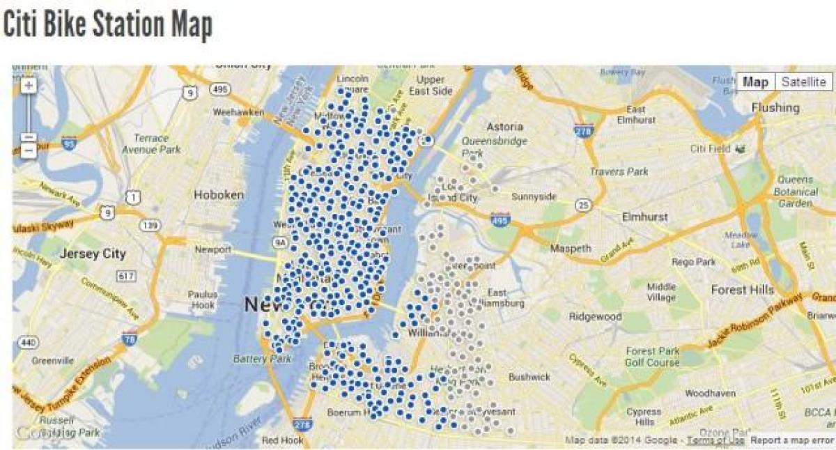 citi bike maps